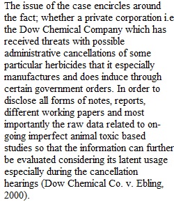 Dow Chemical Company v. Ebling